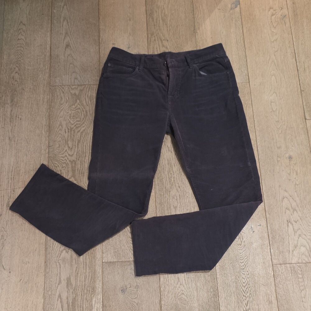 7 For All Mankind Men's Size 31 Charcoal Gray Fine Wale Corduroy Pants Stretch